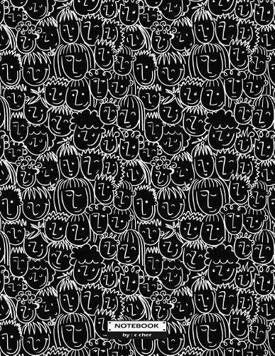 Notebook: Boy and girl on black cover and Dot Graph Line Sketch pages, Extra large (8.5 x 11) inches, 110 pages, White paper, Sketch, Draw and Paint