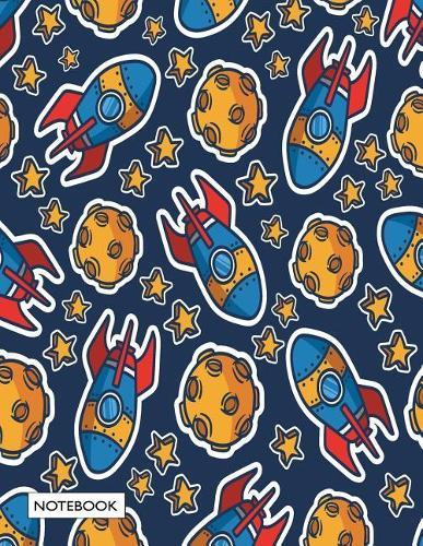 Notebook: Spacecraft cover and Dot Graph Line Sketch pages, Extra large (8.5 x 11) inches, 110 pages, White paper, Sketch, Draw and Paint