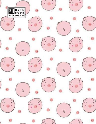 Notebook: Cute pig cover and Dot Graph Line Sketch pages, Extra large (8.5 x 11) inches, 110 pages, White paper, Sketch, Draw and Paint