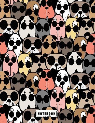 Notebook: Dog cover and Dot Graph Line Sketch pages, Extra large (8.5 x 11) inches, 110 pages, White paper, Sketch, Draw and Paint