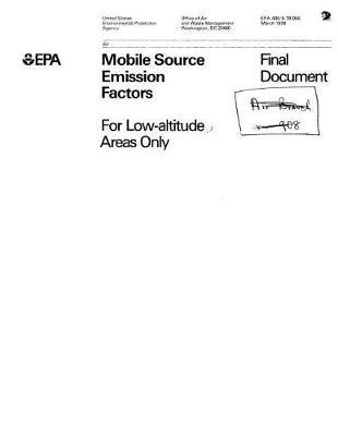Mobile Source Emission Factors for Low-Altitude Areas Only