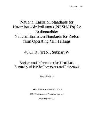 National Emission Standards for Hazardous Air Pollutants (Neshaps) for Radionuclides National Emission Standards for Radon from Operating Mill Tailings 40 Cfr Part 61