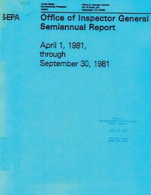 Office of Inspector General Semiannual Report: April 1