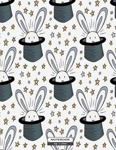 Notebook: Magic hat on white cover and Dot Graph Line Sketch pages, Extra large (8.5 x 11) inches, 110 pages, White paper, Sketch, Draw and Paint