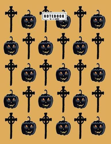 Notebook: Halloween collection cover and Dot Graph Line Sketch pages, Extra large (8.5 x 11) inches, 110 pages, White paper, Sketch, Draw and Paint