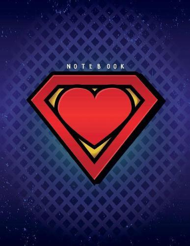 Notebook: My supperhero on purple cover and Dot Graph Line Sketch pages, Extra large (8.5 x 11) inches, 110 pages, White paper, Sketch, Draw and Paint