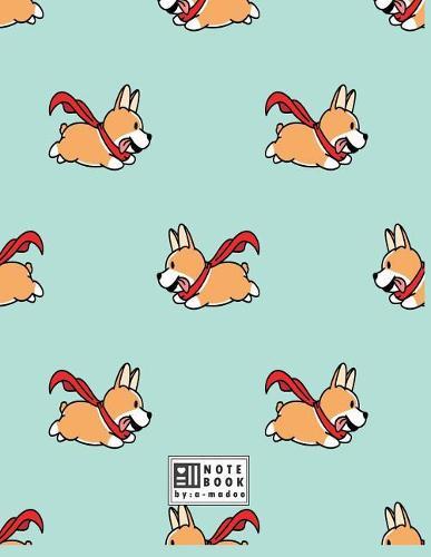 Notebook: Supperdog on blue cover and Dot Graph Line Sketch pages, Extra large (8.5 x 11) inches, 110 pages, White paper, Sketch, Draw and Paint