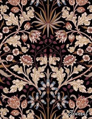 Journal: Vintage Art Nouveau Flower Print - 150 College-ruled Pages - 8.5 x 11 - A4 Size