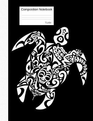 Composition Notebook Turtle: Graph Paper Book to Write in for School, Take Notes, for Kids, Students, Teachers, Homeschool, Black and White Cover