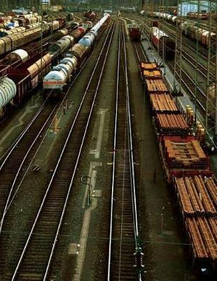 Marshaling Yard Notebook Large Size 8.5 x 11 Ruled 150 Pages Softcover