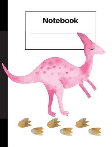 Notebook: Dinosaur Velociraptor, Foot Prints, College Rule, Notebook Home Office School Student Teacher Homeschool, 7.4 x 9.7 in, 200 pages kids, school, home, students, teachers