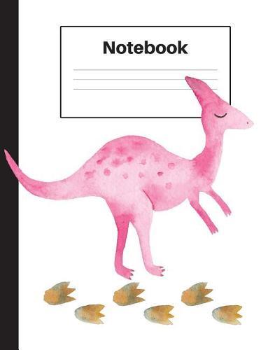 Notebook: Dinosaur Velociraptor, Foot Prints, Graph Paper 4x4, Notebook Home Office School Student Teacher Homeschool, 7.4 x 9.7 in, 200 pages kids, school, home, students, teachers