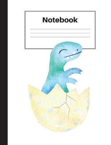 Notebook: Dinosaur Tyrannosaurus Rex, T Rex, College Rule, Notebook Home Office School Student Teacher Homeschool, 7.4 x 9.7 in, 200 pages kids, school, home, students, teachers