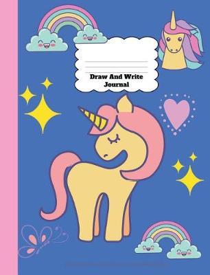 Draw and Write Journal: Unicorn Primary Notebook for Girls with Story Space and Dotted Mid Line Grades K-2