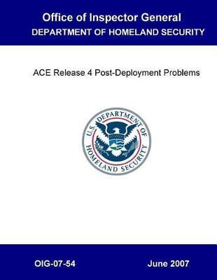 Ace Release 4 Post Deployment Problems