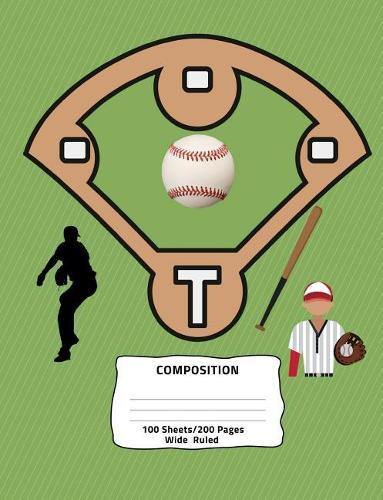 Composition: Baseball/Sports Themed Wide Ruled Composition Book 7.44 x 9.69, 100 sheets, 200 pages, book for school, boys, girls, kids, teachers and students, (Composition Notebooks: Wide Ruled) Volume 35