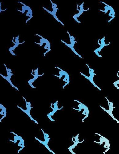 Jazz Dancer Silhouettes: 8.5 X 11 Wide Ruled Composition Book - 200 Pages - Notebook for Dancers