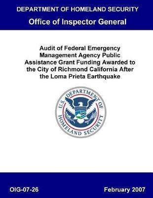 City of Richmond Ca, Loma Prieta Earthquaker
