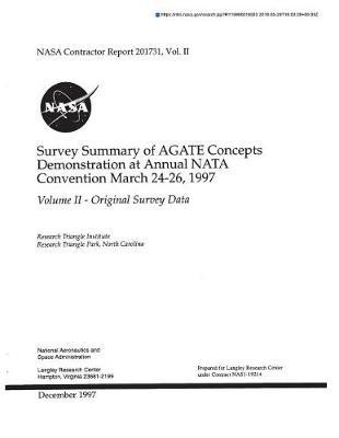 Survey Summary of Agate Concepts Demonstration at Annual Nata Convention March 24-26, 1997. Volume 2; Original Survey Data