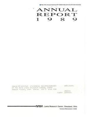 Technical Accomplishments of the NASA Lewis Research Center, 1989