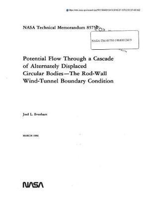 Potential Flow Through a Cascade of Alternately Displaced Circular Bodies: The Rod-Wall Wind Tunnel Boundary Conditions
