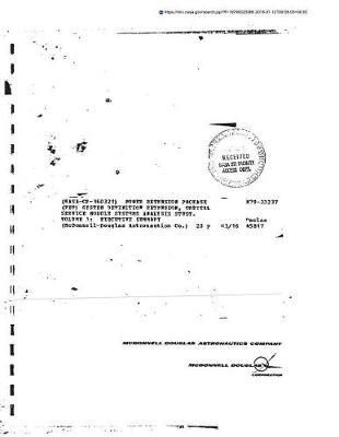 Power Extension Package (Pep) System Definition Extension, Orbital Service Module Systems Analysis Study. Volume 1: Executive Summary