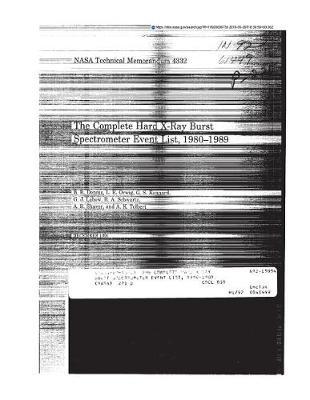 The Complete Hard X Ray Burst Spectrometer Event List, 1980-1989