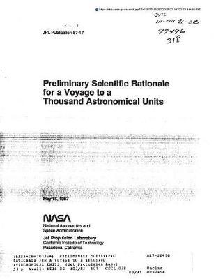 Preliminary Scientific Rationale for a Voyage to a Thousand Astronomical Units