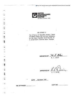 The Effects of Reynolds Number, Rotor Incidence Angle, and Surface Roughness on the Heat Transfer Distribution in a Large-Scale Turbine Rotor Passage