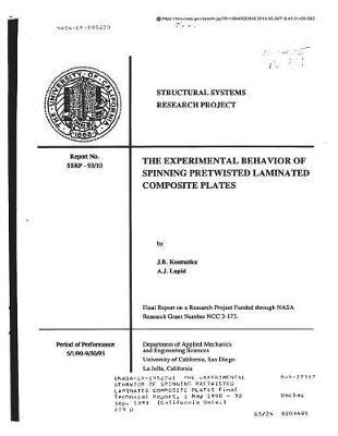 The Experimental Behavior of Spinning Pretwisted Laminated Composite Plates