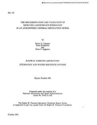 The Implementation and Validation of Improved Landsurface Hydrology in an Atmospheric General Circulation Model