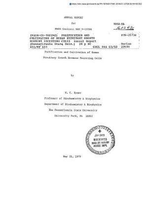 Purification and Cultivation of Human Pituitary Growth Hormone Secreting Cells