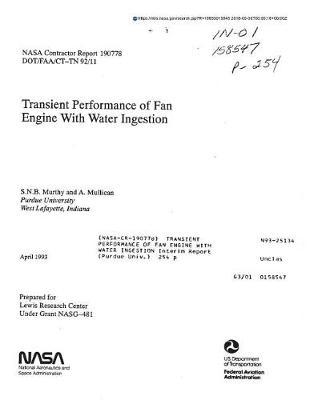 Transient Performance of Fan Engine with Water Ingestion