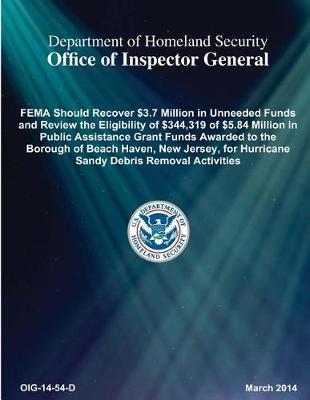 Fema Should Recover $3.7 Million in Awarded to the Borough of Beach Haven, New Jersey