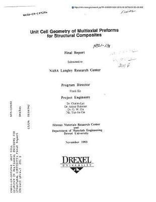 Unit Cell Geometry of Multiaxial Preforms for Structural Composites