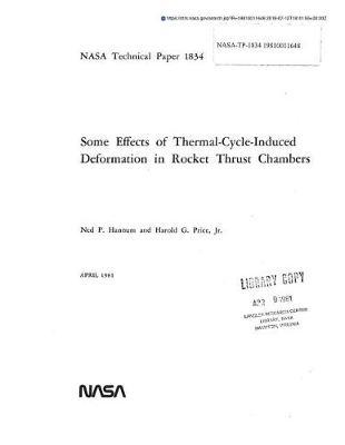 Some Effects of Thermal-Cycle-Induced Deformation in Rocket Thrust Chambers