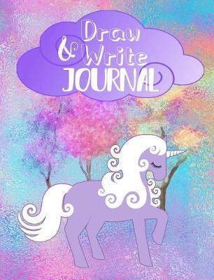 Draw and Write Journal: Unicorn Composition Book With Drawing and Dotted Midline Pages Grades K-2 (7.44 X 9.69 100 pages)