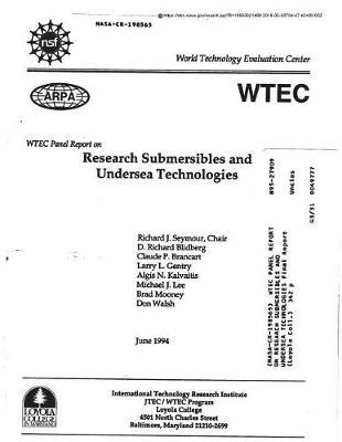 Wtec Panel Report on Research Submersibles and Undersea Technologies