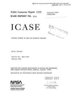 Spectral Methods in Time for Parabolic Problems