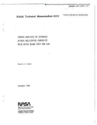 Stress Analysis of Advanced Attack Helicopter Composite Main Rotor Blade Root End Lug