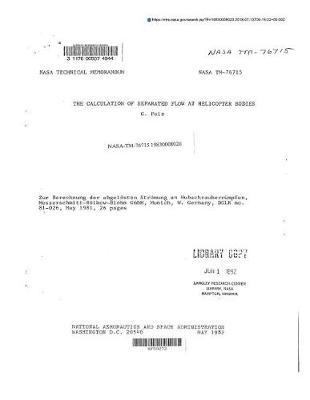The Calculation of Separated Flow at Helicopter Bodies