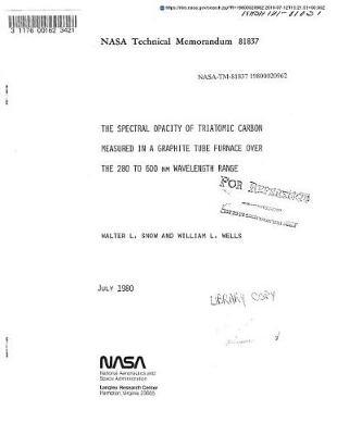 The Spectral Opacity of Triatomic Carbon Measured in a Graphite Tube Furnace Over the 280 to 600 NM Wavelength Range