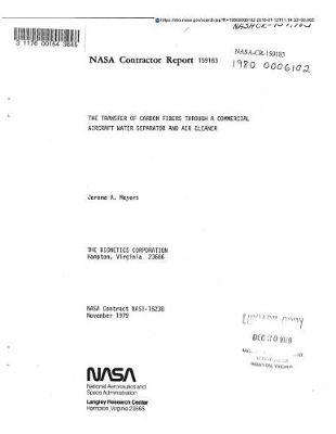 The Transfer of Carbon Fibers Through a Commercial Aircraft Water Separator and Air Cleaner