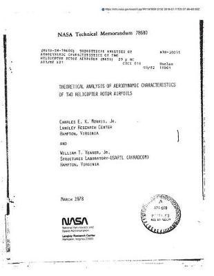 Theoretical Analysis of Aerodynamic Characteristics of Two Helicopter Rotor Airfoils