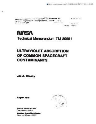 Ultraviolet Absorption of Common Spacecraft Contaminants. [to Control Effects of Contaminants on Optical Systems]