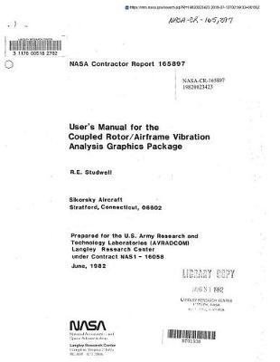 User's Manual for the Coupled Rotor/Airframe Vibration Analysis Graphic Package