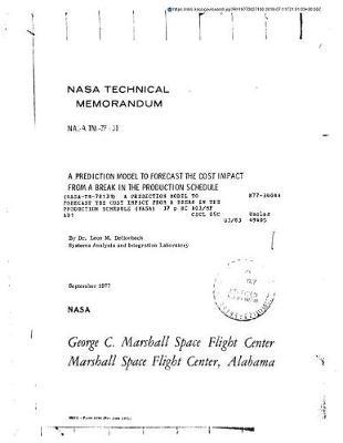 A Prediction Model to Forecast the Cost Impact from a Break in the Production Schedule