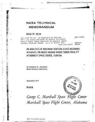 An Analysis of Maximum Vertical Gusts Recorded at Nasa's 150-Meter Ground Winds Tower Facility at Kennedy Space Center, Florida