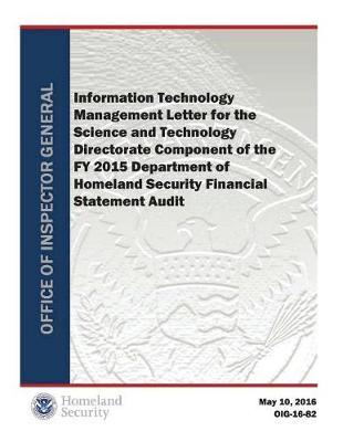 Itml for the Science and Technology Directorate Component of the Fy 2015 Department of Homeland Se