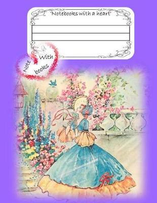 Notebooks with a heart: Unlined Notebook - Large (8.5 x 11 inches) - 100 Pages - Romantic Cover